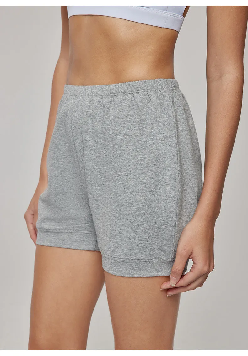 Women's Yoga Shorts Pure Color Cotton Loose Breathable Sports Shorts