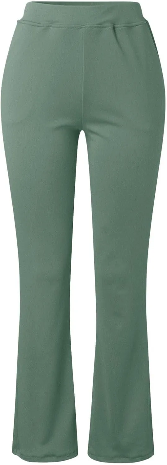 Work Pants for Women 2025 High Waist Stretch Soft Comfy Athletic Workout Yoga Dressy Pants Casual Business Trousers