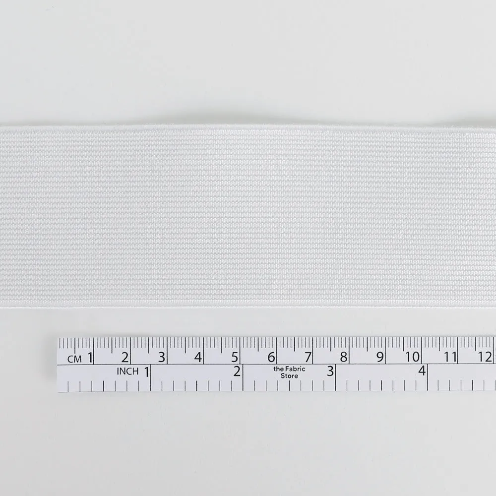 Woven Elastic 50mm - White