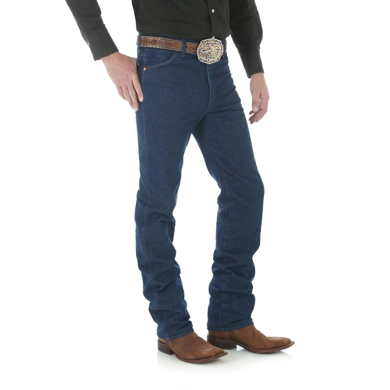 Wrangler Men's Cowboy Cut Slim Fit Jean in Prewash Indigo
