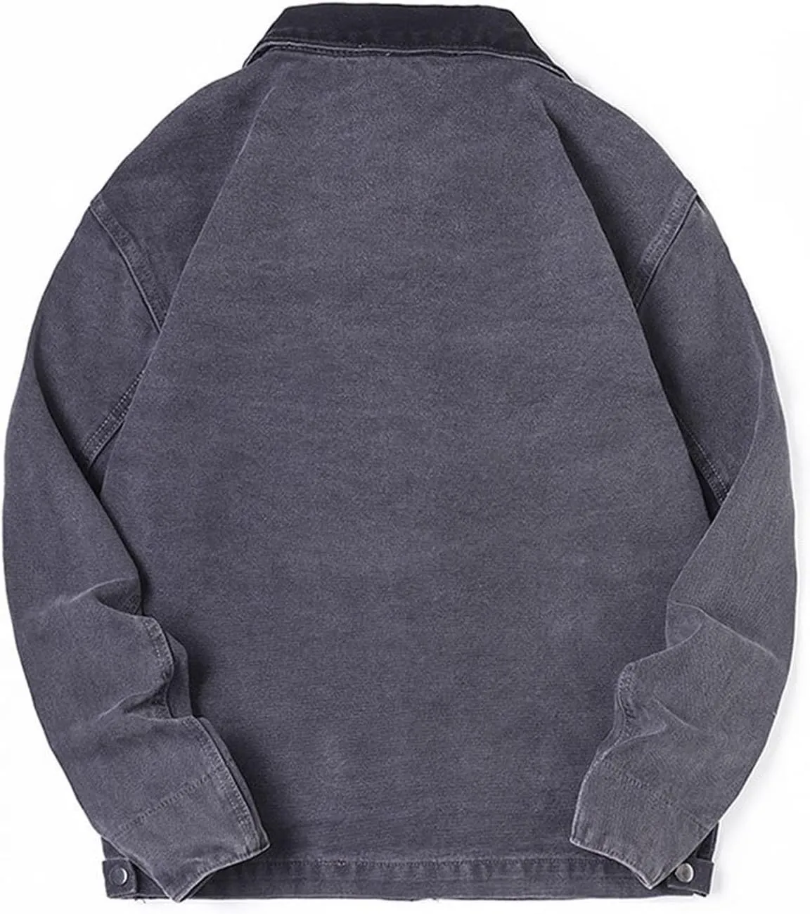 Xiaojmake Mens Denim Jacket Long Sleeve Button Down Trucker Jackets Distressed Jean Jackets Fall Stylish Streetwear Casual
