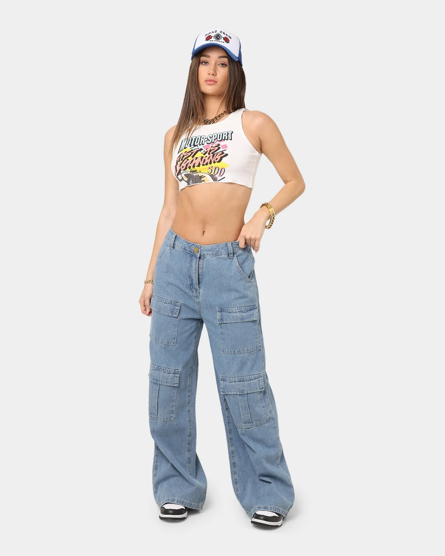 XXIII Women's Sena Wide Leg Jeans Blue