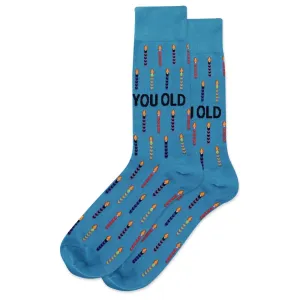 You Old Men's Crew Socks