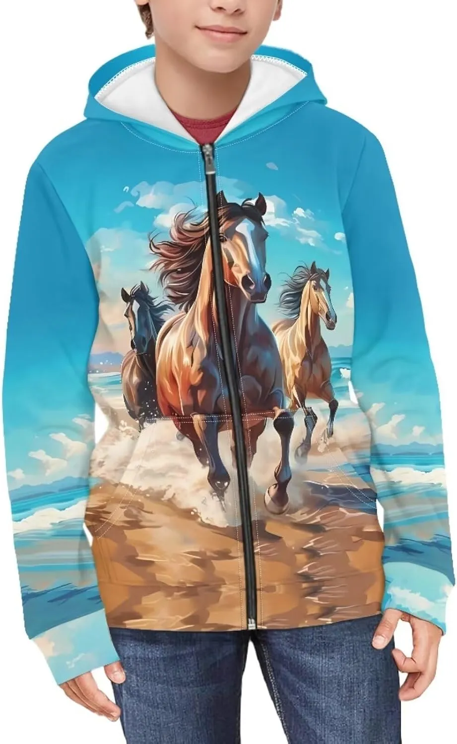 Ystardream Girls' Fashion Hoodies & Sweatshirts Size 6-16 Lightweight Zip Up Sweatshirts