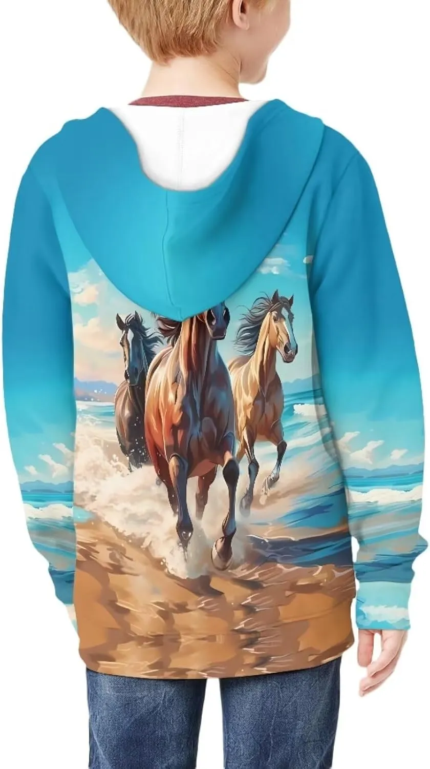 Ystardream Girls' Fashion Hoodies & Sweatshirts Size 6-16 Lightweight Zip Up Sweatshirts