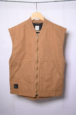 Zara Camel Medium Sleeveless Jacket