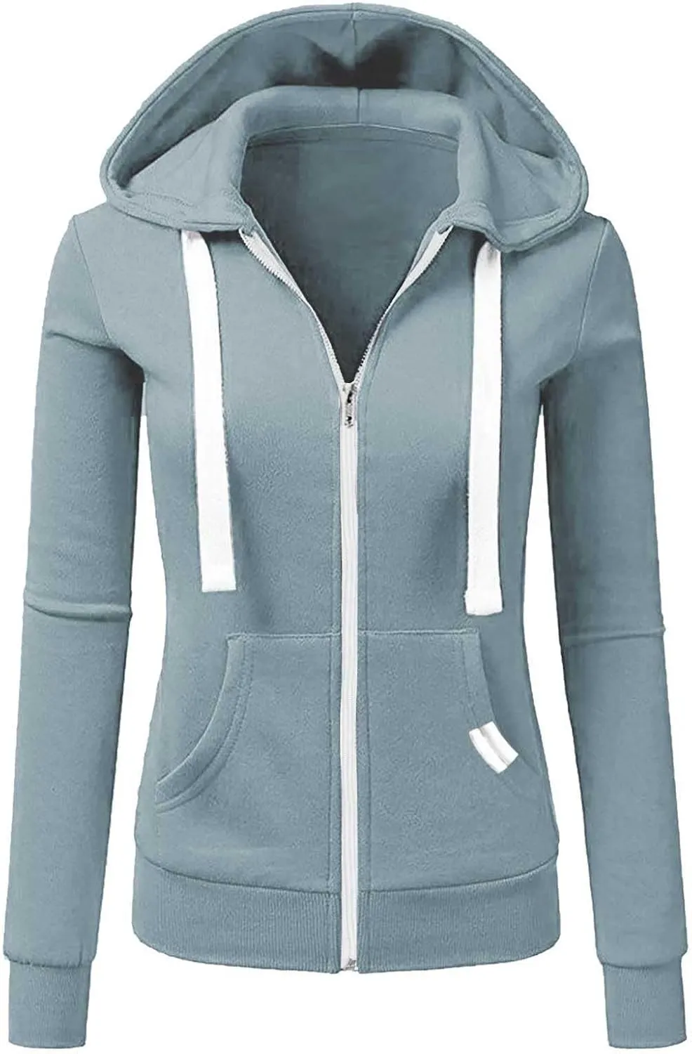 Zip Up Hoodie for Women Fall Plus Size Lightweight Hoodies Long Sleeve Sweatshirts Y2k Trendy Hoodies