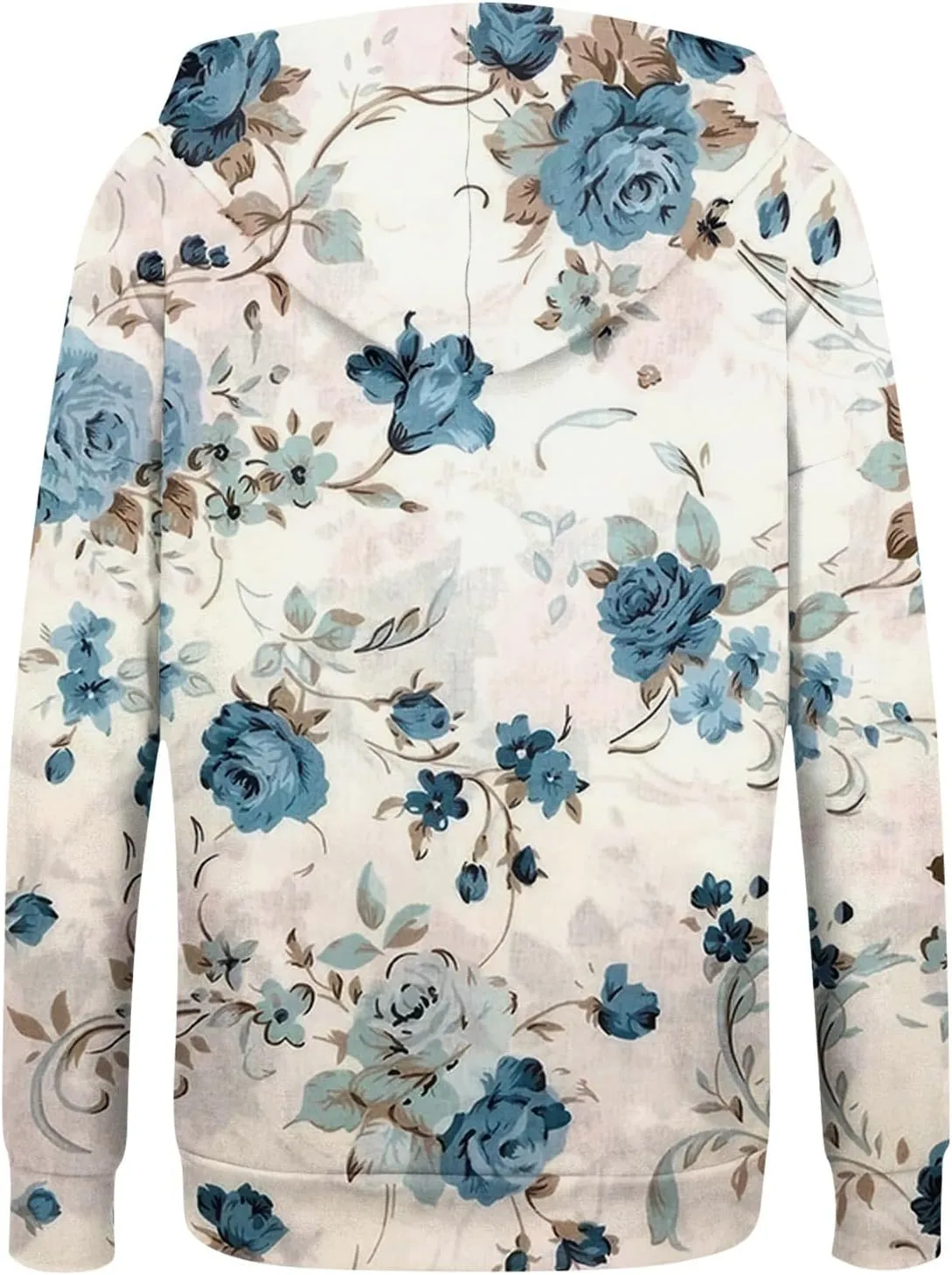 Zip Up Hoodie Women,Womens Oversized Zip Up Sweatshirt Loose Fit Casual Long Sleeve Hoodies with Pockets