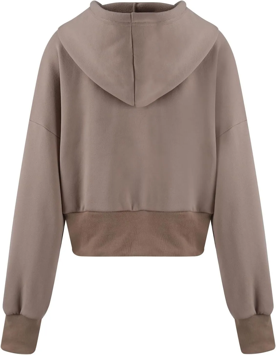 Zip up Hoodies for Women Fleece Pullover Cropped Crew Neck Sweatshirts Full Zip up Cropped Sweatshirts Jackets